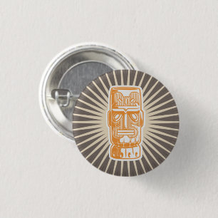Tikki Man Orange Button