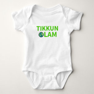 Tikkun Olam Lil Mitzvah Jewish World Repair Baby Bodysuit