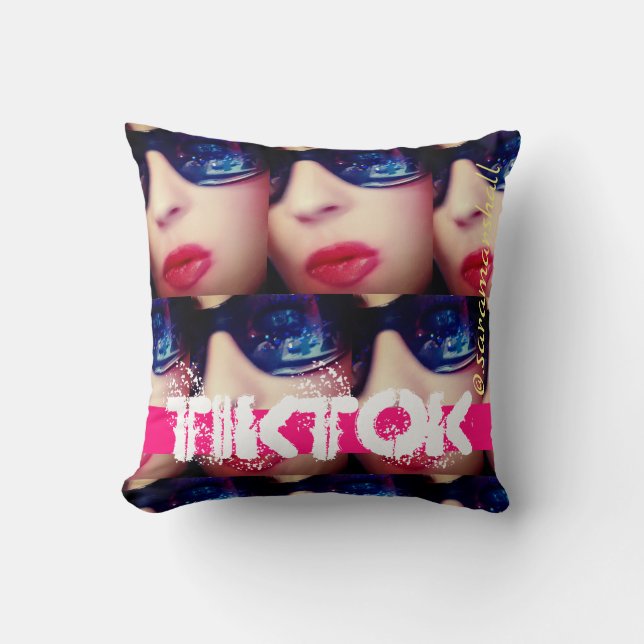 TikTok keepsake Throw Pillow (Front)