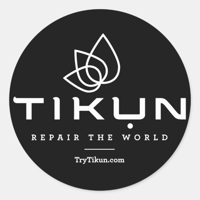 Tikun Black Sticker (Front)