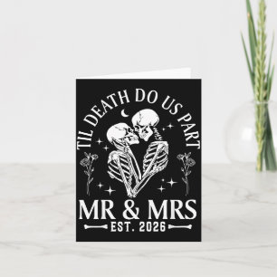 Til Death Do Part Mr Mrs Gothic Couples Valentine Card