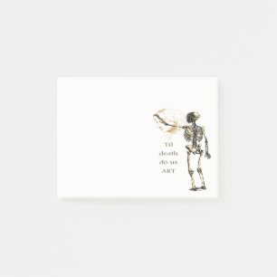 Til Death do us ART Fun Inspirational Artist Quote Post-it Notes