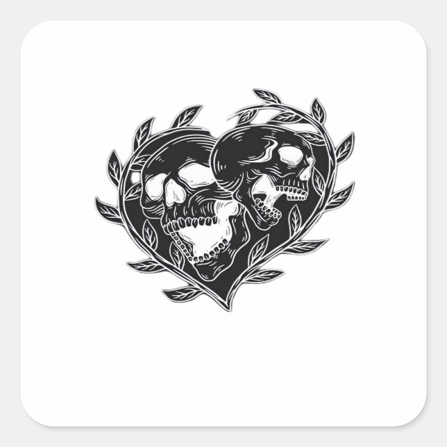 Til Death Do Us Classic Square Sticker (Front)