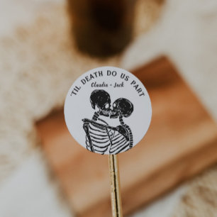 Til Death Do Us Part Classic Round Sticker