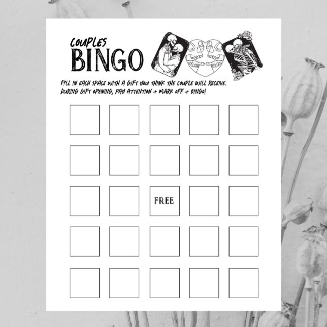 Til Death Do Us Part | Couples Bingo Game | B+W (Creator Uploaded)
