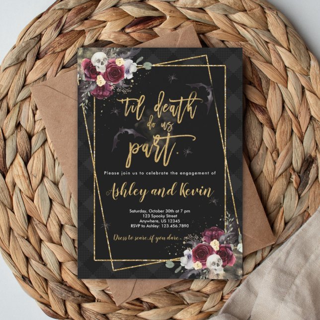 Til Death Do Us Part Engagement Party Invitation (Creator Uploaded)