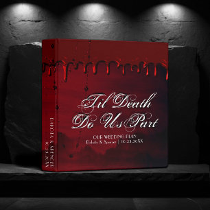 Til Death Do Us Part   Gothic Photo Scrapbook Binder