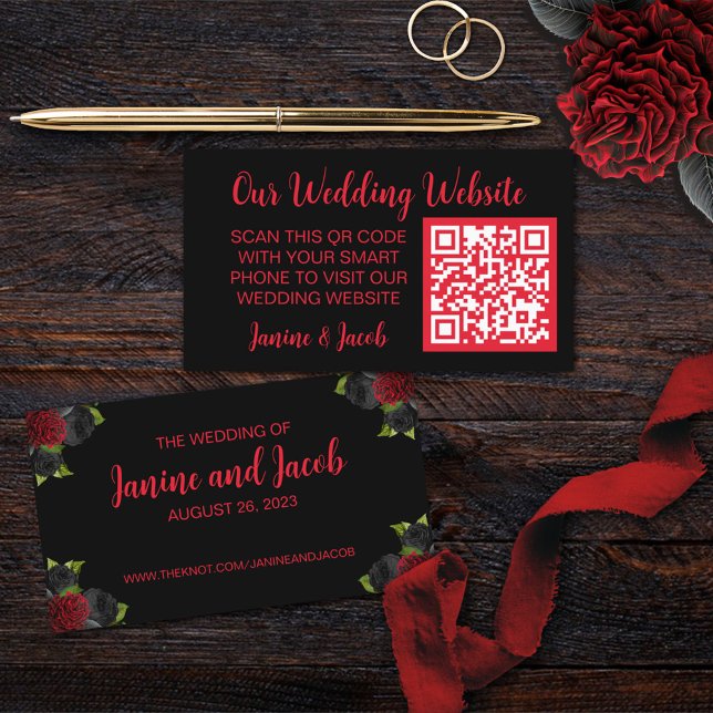 Til Death Do Us Part Gothic Roses Enclosure Card (Creator Uploaded)