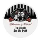 Til Death Do Us Part Halloween Skeletons & Stripes