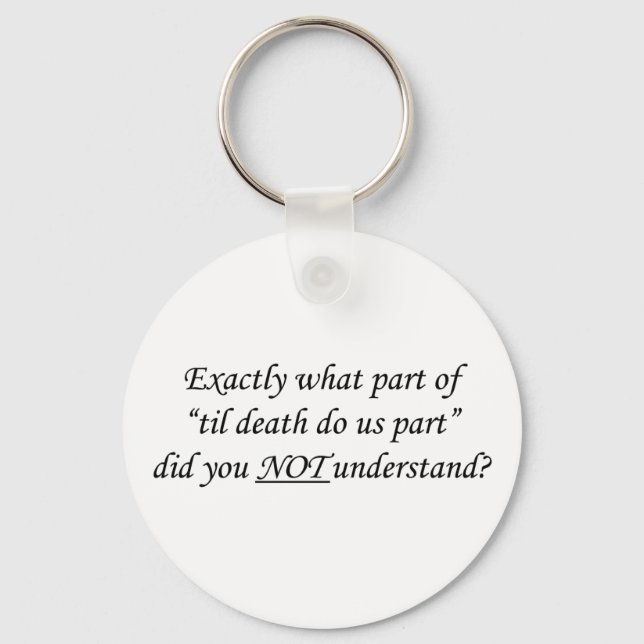 Til Death Do Us Part Keychain (Front)