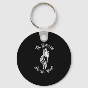 Til Death Do Us Part Skeleton Hand Holding Anatomi Keychain