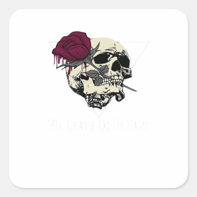 Til Death Do Us Part Square Sticker (Front)