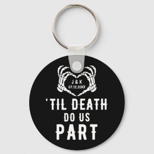 Til Death Do Us Part Wedding Favours Custom Keychain