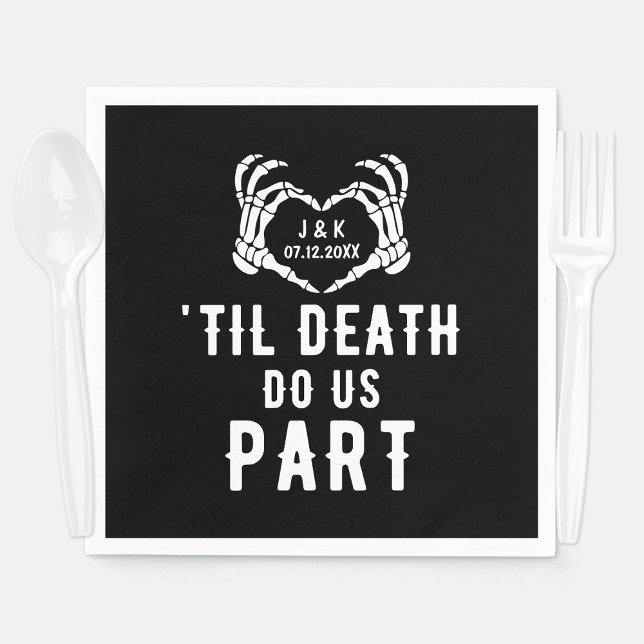 Til Death Do Us Part Wedding Supplies Custom Napkin (Creator Uploaded)