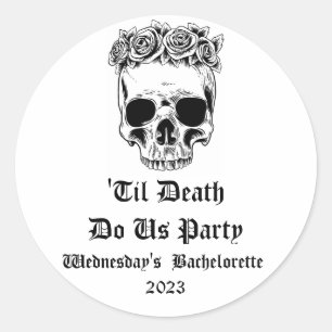 'Til Death Do Us Party Bachelorette Party Stickers