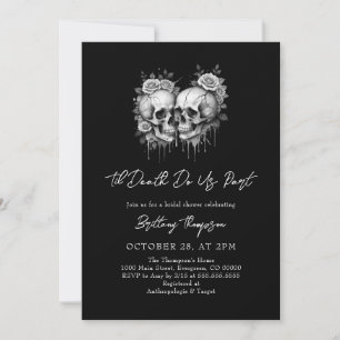 Til Death Do Us Party Bridal Shower Invitation