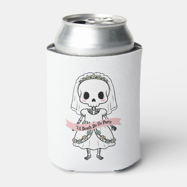 Til Death Do Us Party Halloween Can Cooler (Can Front)