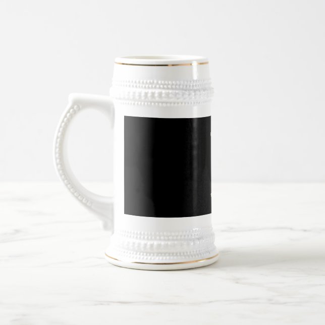 Til Death Do Us Party Halloween D Yellow Beer Stein (Left)