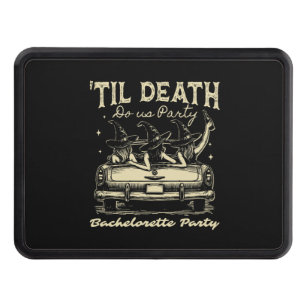 Til Death Do Us Party Halloween D Yellow Trailer Hitch Cover