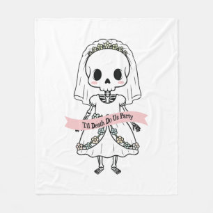 Til Death Do Us Party Halloween Fleece Blanket