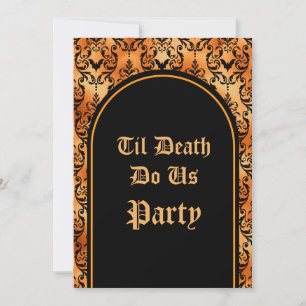 Til Death Do Us Party Halloween Invitation