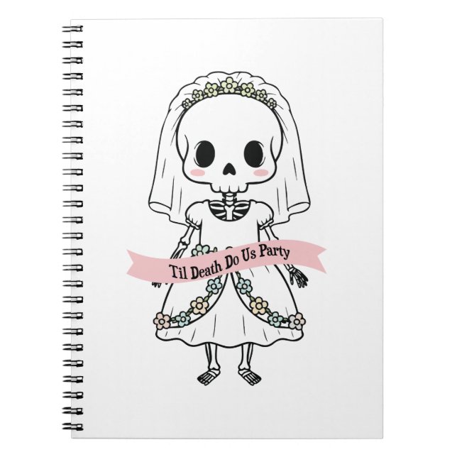Til Death Do Us Party Halloween Notebook (Front)