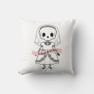 Til Death Do Us Party Halloween Throw Pillow