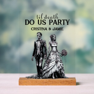 Til Death Do Us Party Wedding Symbole acrylique
