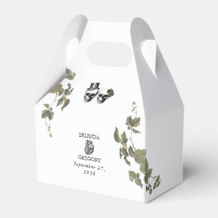 Til Death Gothic Heart Floral Skulls Wedding Favor Box