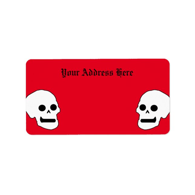 'Til Death Gothic Return Address Label (Front)
