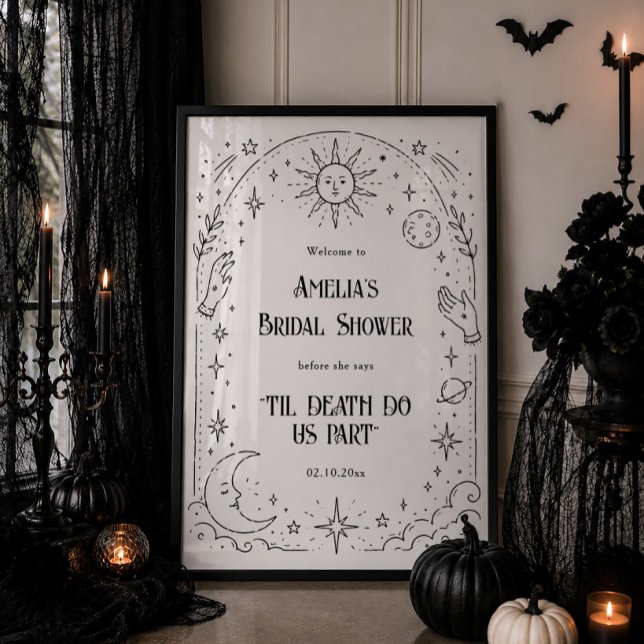 Til Death Halloween Bridal Shower Welcome  Poster (Creator Uploaded)