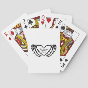 Til Death - Skeleton Heart Hands Playing Cards