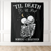 Til Death Skeleton Lovers Tarot Card Goth Wedding