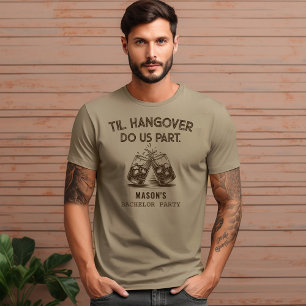 Til Hangover Do Us Part  Bachelor Party Funny  Tri-Blend Shirt