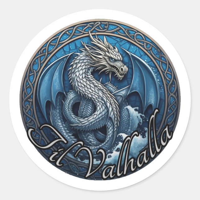 Til Valhalla Sticker (Front)