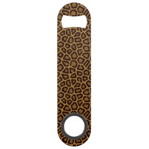 Tile background with a leopard fur speed bottle opener