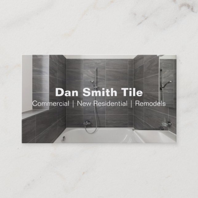 Tile business card (Front)