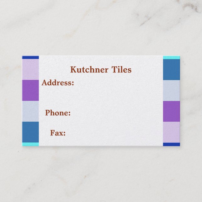 Tile Business Card (Front)