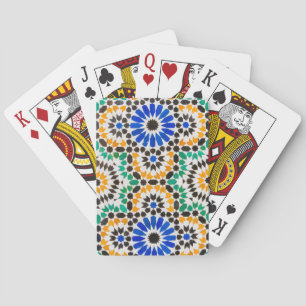 Tile decoration at Bahia Palace Playing Cards