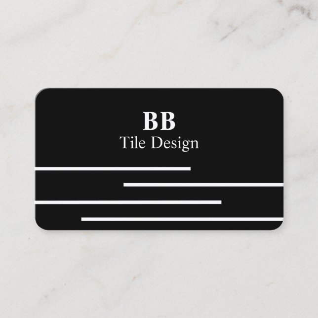 Tile design business card (Front)