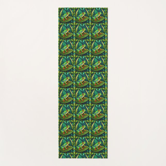 Tile design featuring small, repeating patterns  yoga mat (Front)