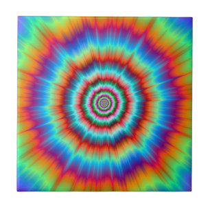 Tile   Explosion in Blue and Orange