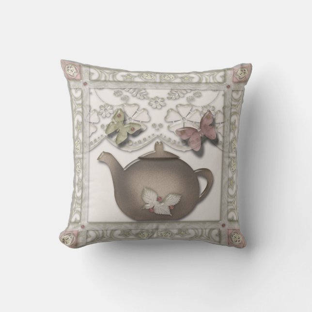 Tile for the kitchen . throw pillow (Front)