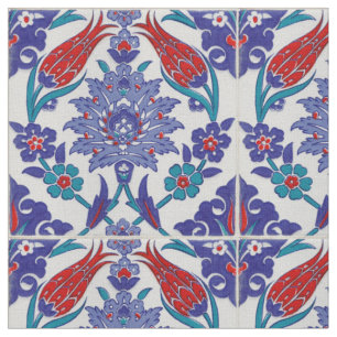 Tile marocaine Boho Blue Motif tissu de coton
