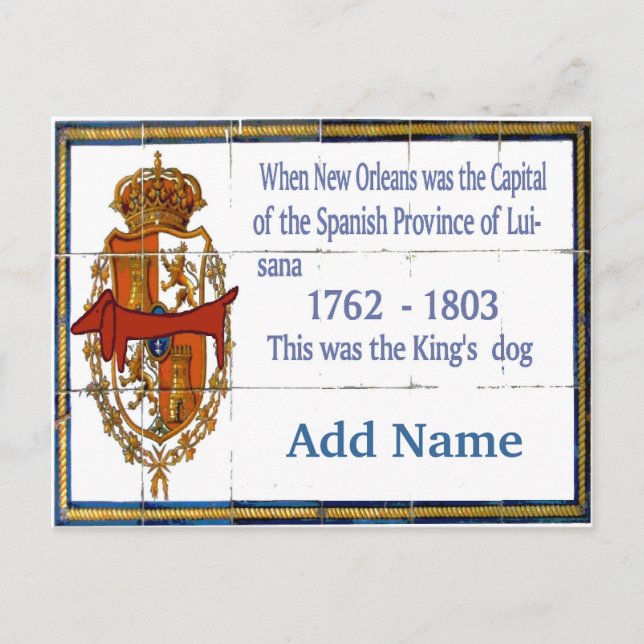 Tile Mural Dachshund Personalized Postcard (Front)