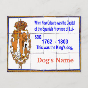 Tile Mural With Dog Personalized Postcard