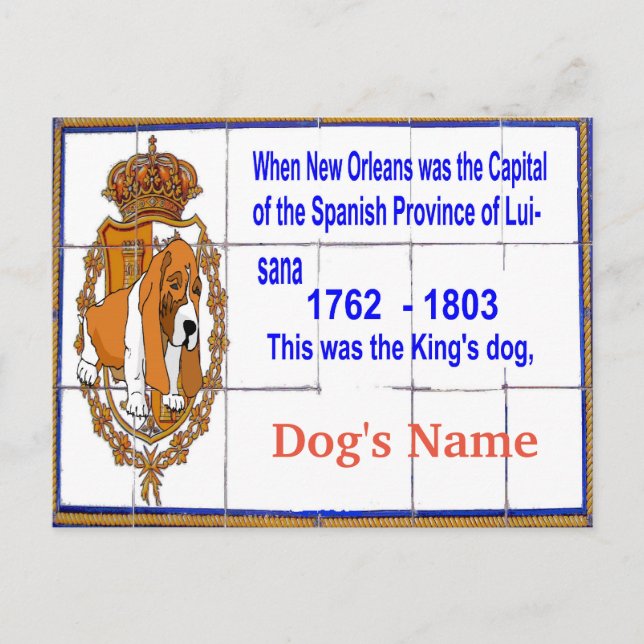 Tile Mural With Dog Personalized Postcard (Front)