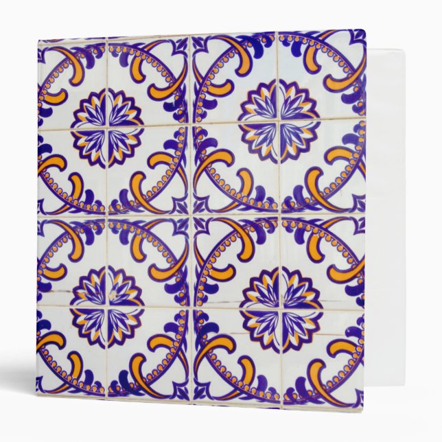 Tile pattern close-up, Portugal Binder (Front/Inside)