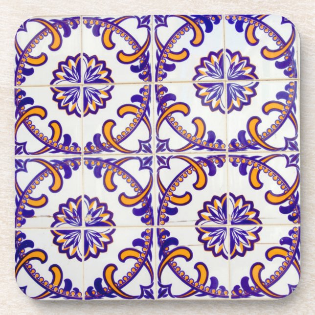 Tile pattern close-up, Portugal Coaster (Front)