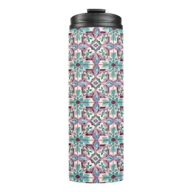 Tile Pattern Thermal Tumbler (Front)